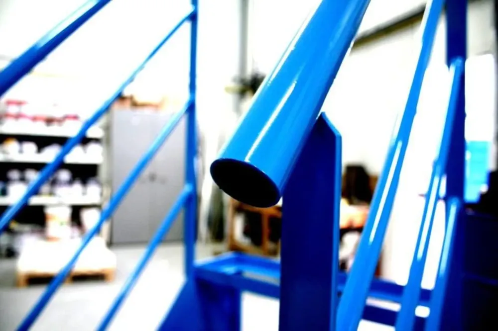 Garde corps bleu